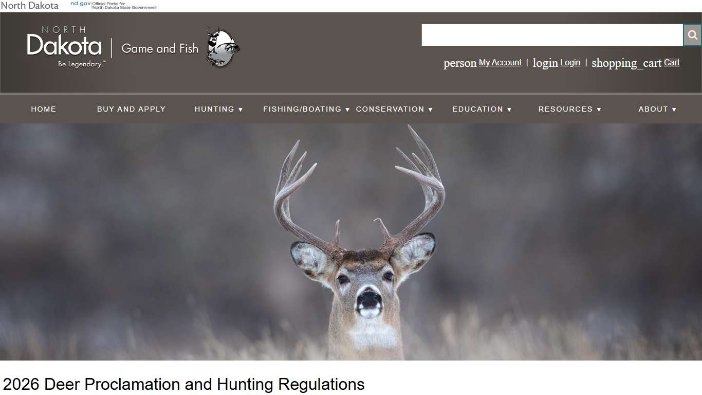 2026 Deer Proclamation and Hunting Regulations | North Dakota Game and Fish